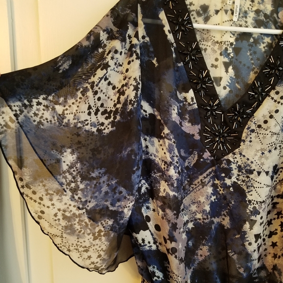 Studio Y Embellished Short Sleeve Blouse - Picture 2 of 6